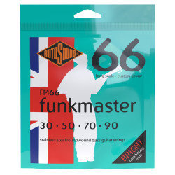 BAJO-4 | 30-90 |  FM66  | FUNK  ACERO INOX  RotoSound STAINLESS STEEL FUNKMASTER