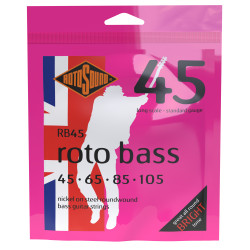 BAJO-4 | 45-105 | RB45 | REGULAR NIQUEL | SIN SEDA EN LOS EXTREMOS  RotoSound Roto Bass
